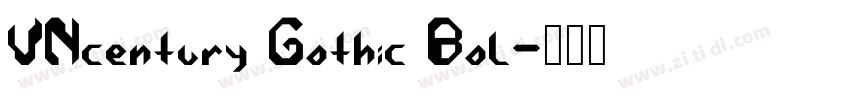 VNcentury Gothic Bol字体转换